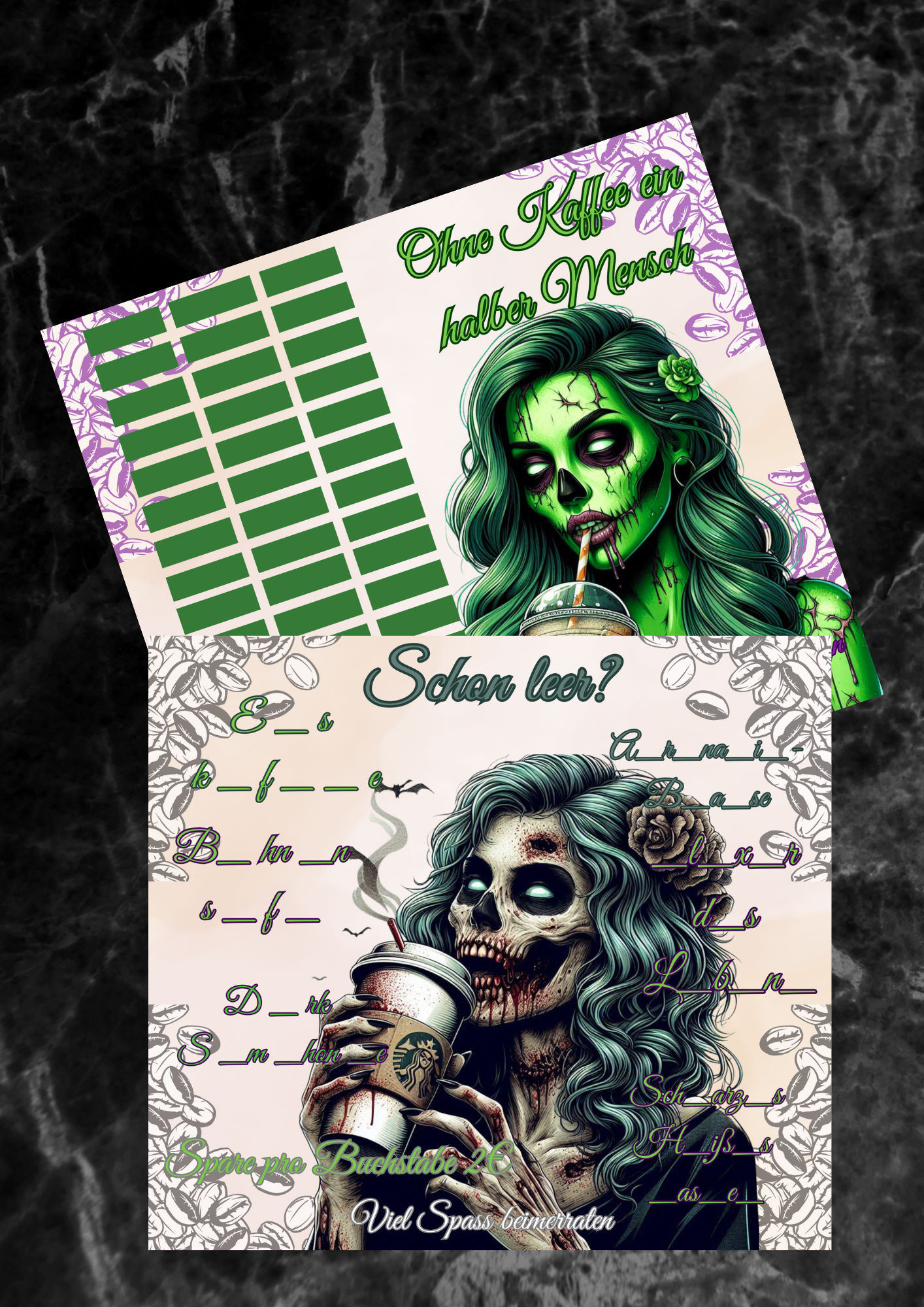 Ohne Kaffe ein halber Mensch