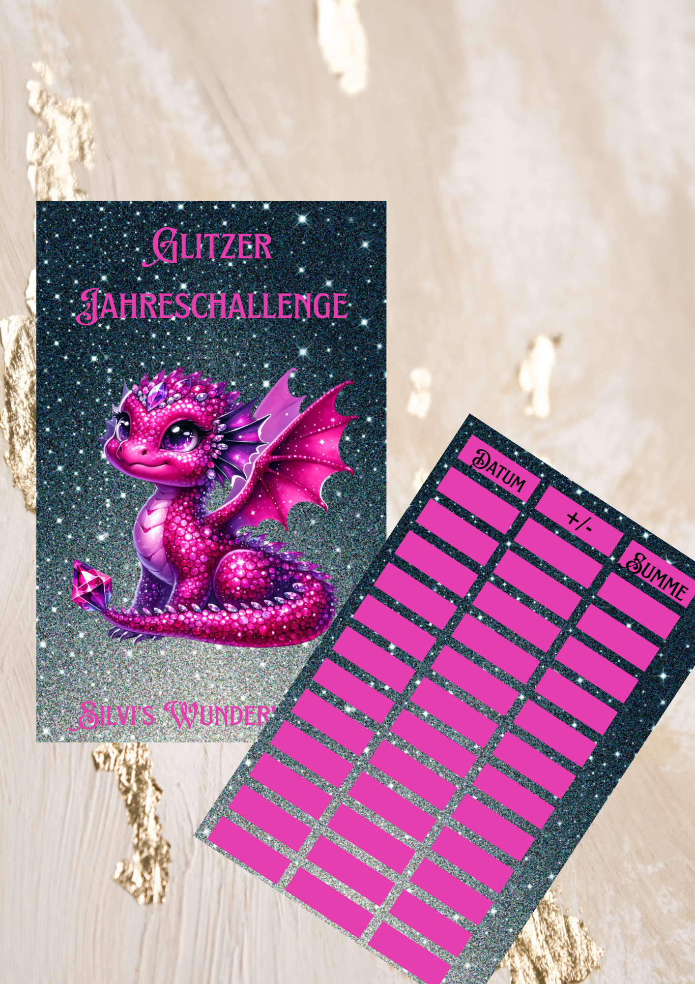 Glitzer Jahreschallenge