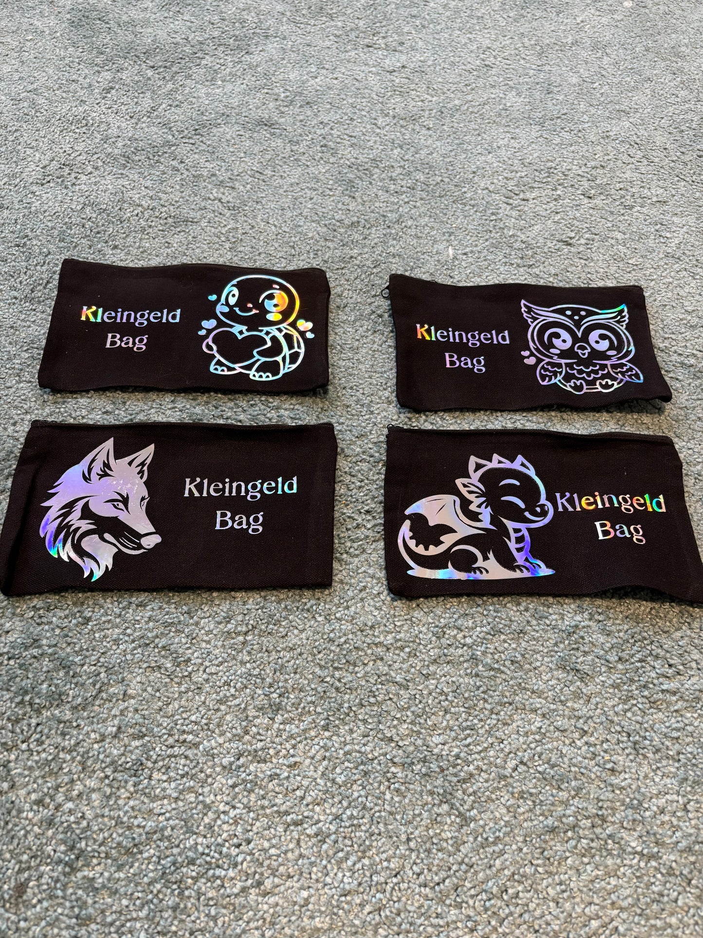 Kleingeld Bag mit Plotterung