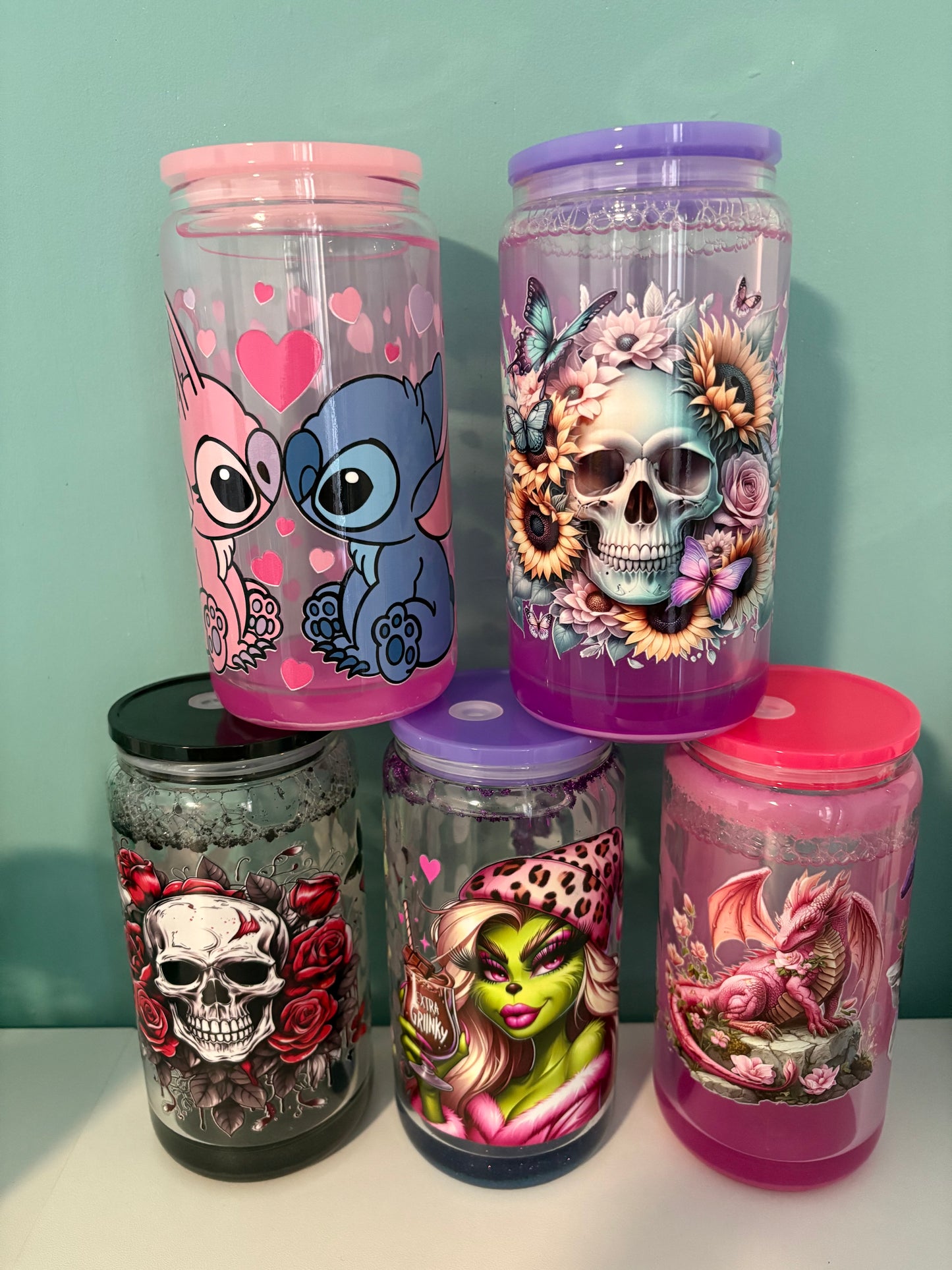 Snow Globe Becher aus Glas