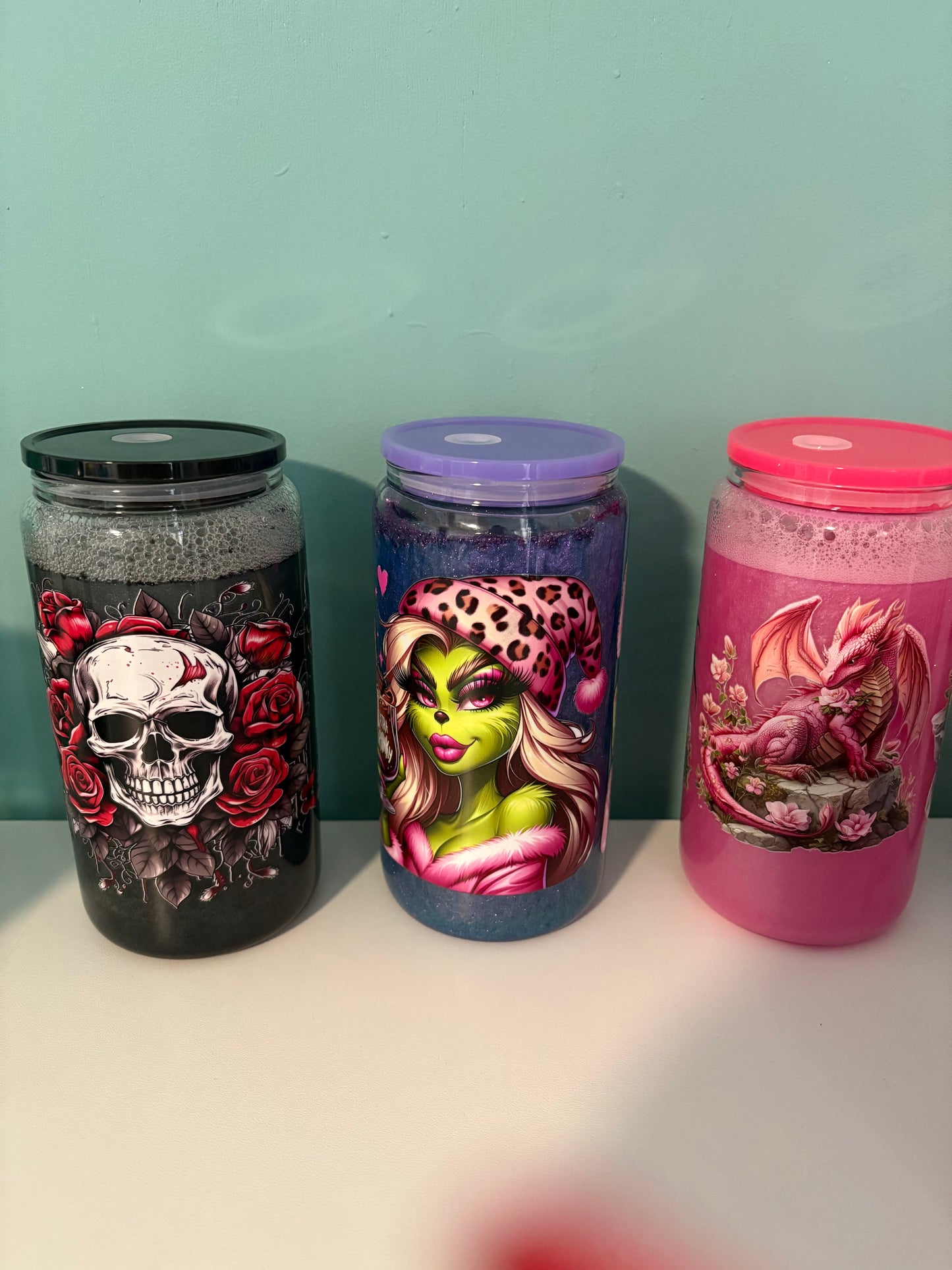 Snow Globe Becher aus Glas