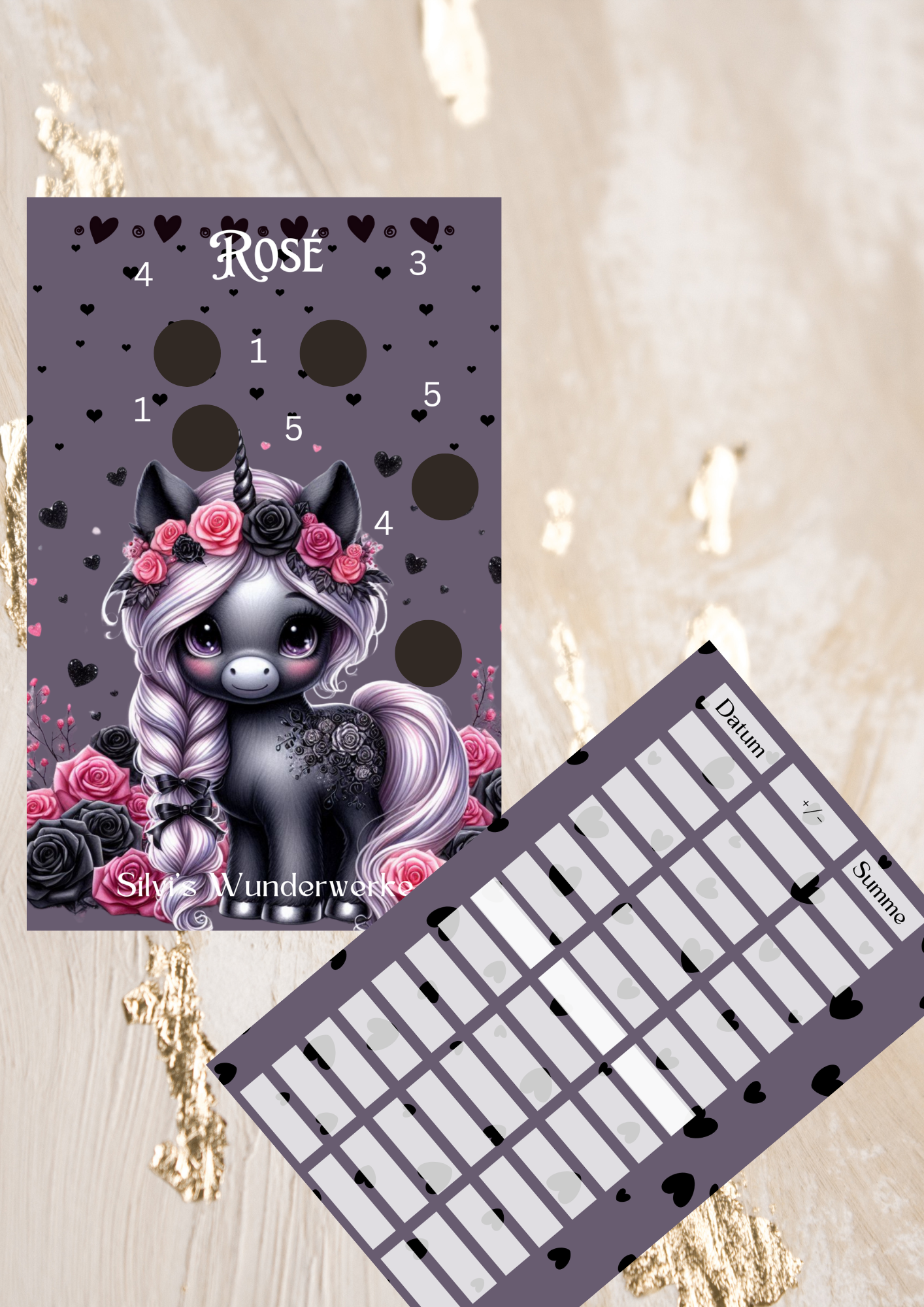 Einhorn Challenges Set oder Einzelt