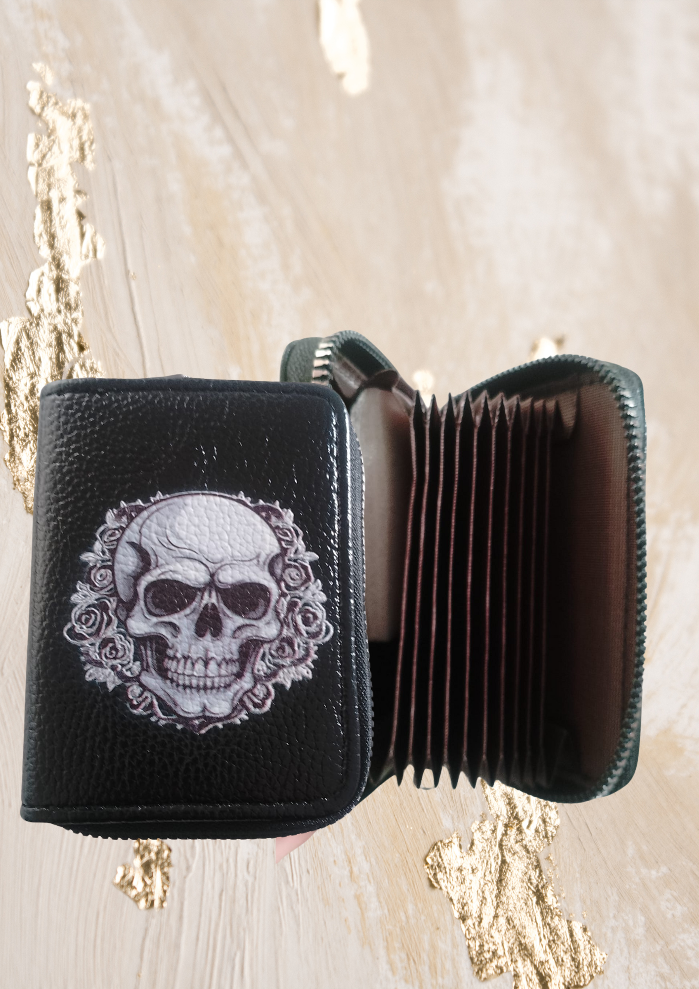 Geldbörse Totenkopf