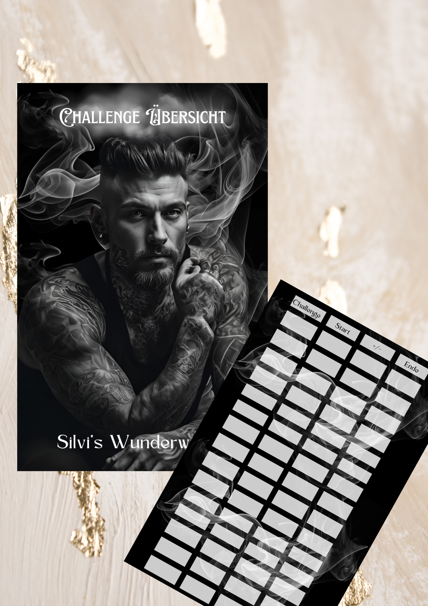 Challengsübersicht Tattoo Mann