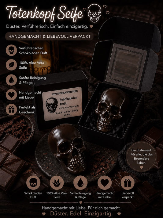 Totenkopf Seife Schokoladen Duft