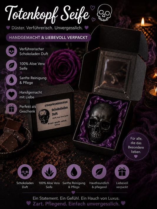 Totenkopf Seife Schokoladen Duft