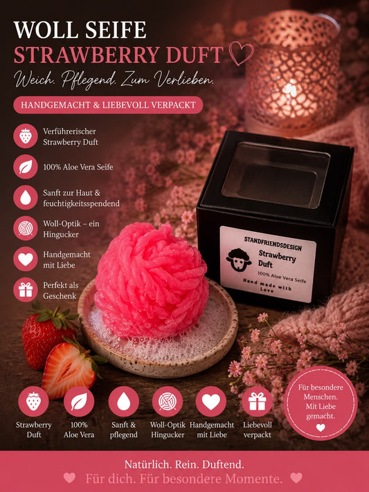 Woll Seife Strawberry Duft