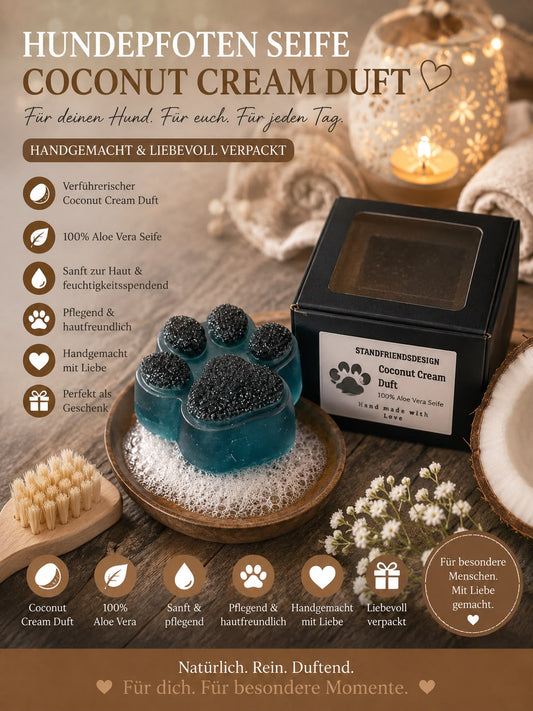 Pfoten Seife duft Coconut- Cream