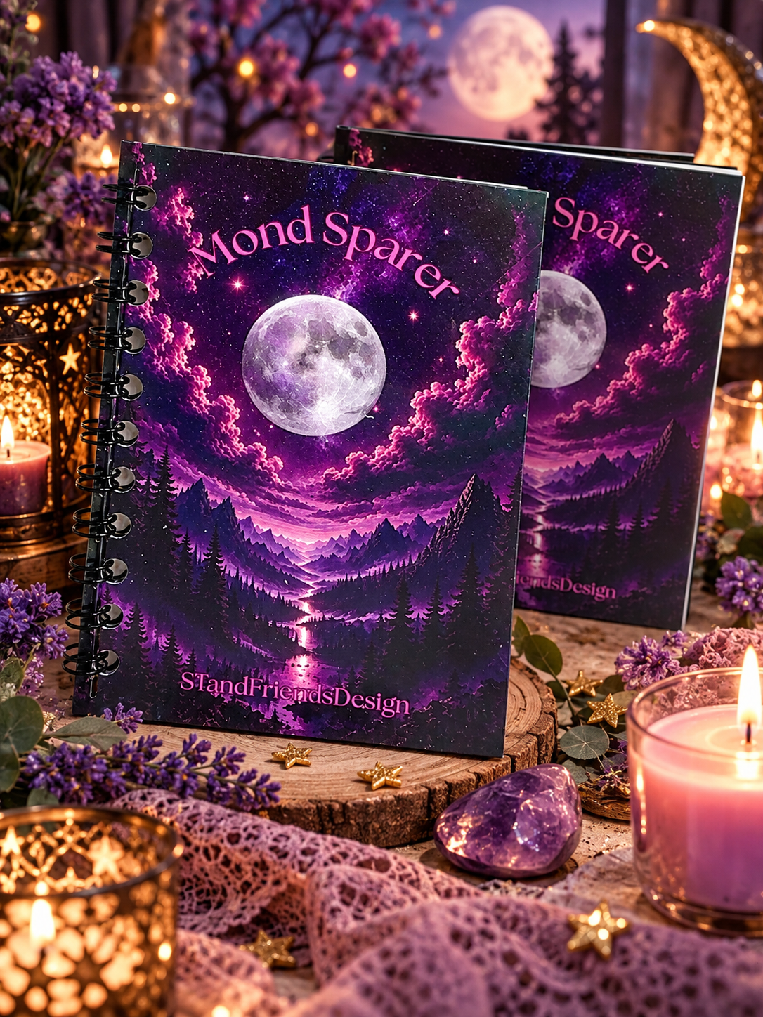 Mond Sparbuch – Sparchallenge im A7-Format