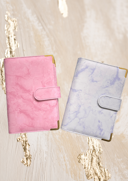 Blaues und Rosanes Monster Binder oder Ohne