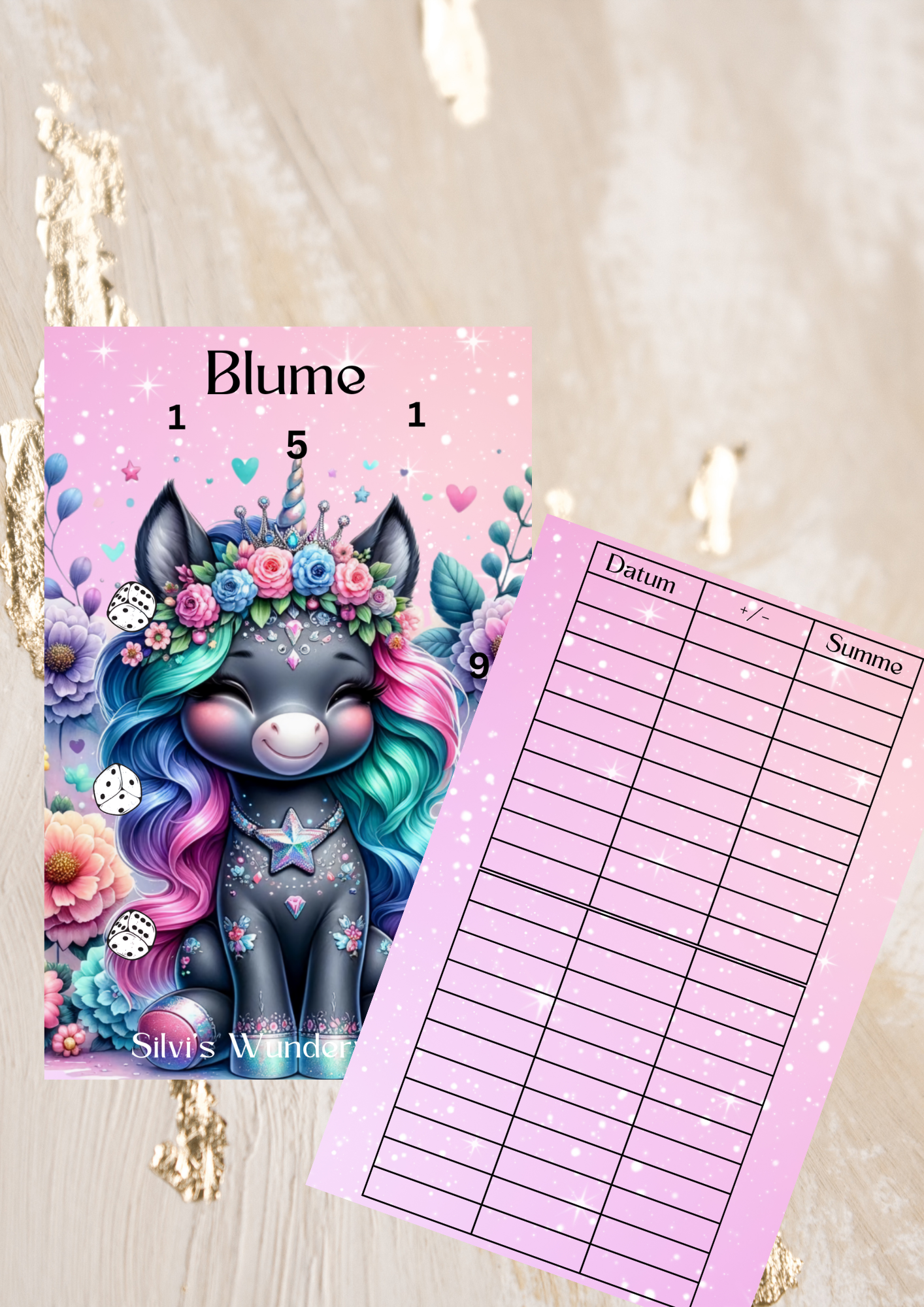 Einhorn Challenges Set oder Einzelt