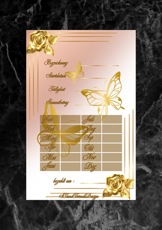 Dashboard Fixkosten oder Sinking Funds