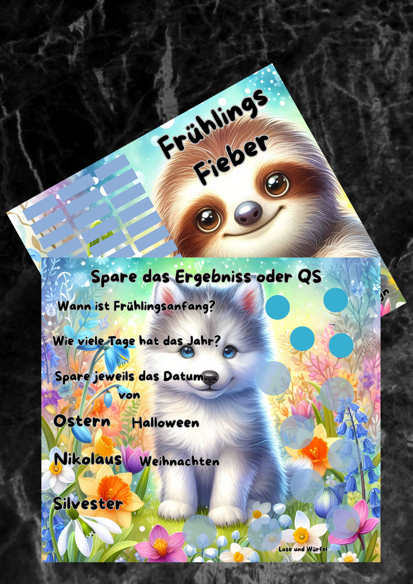 Jahres Tiere ( Frühling, Sommer, Herbst, Winter)