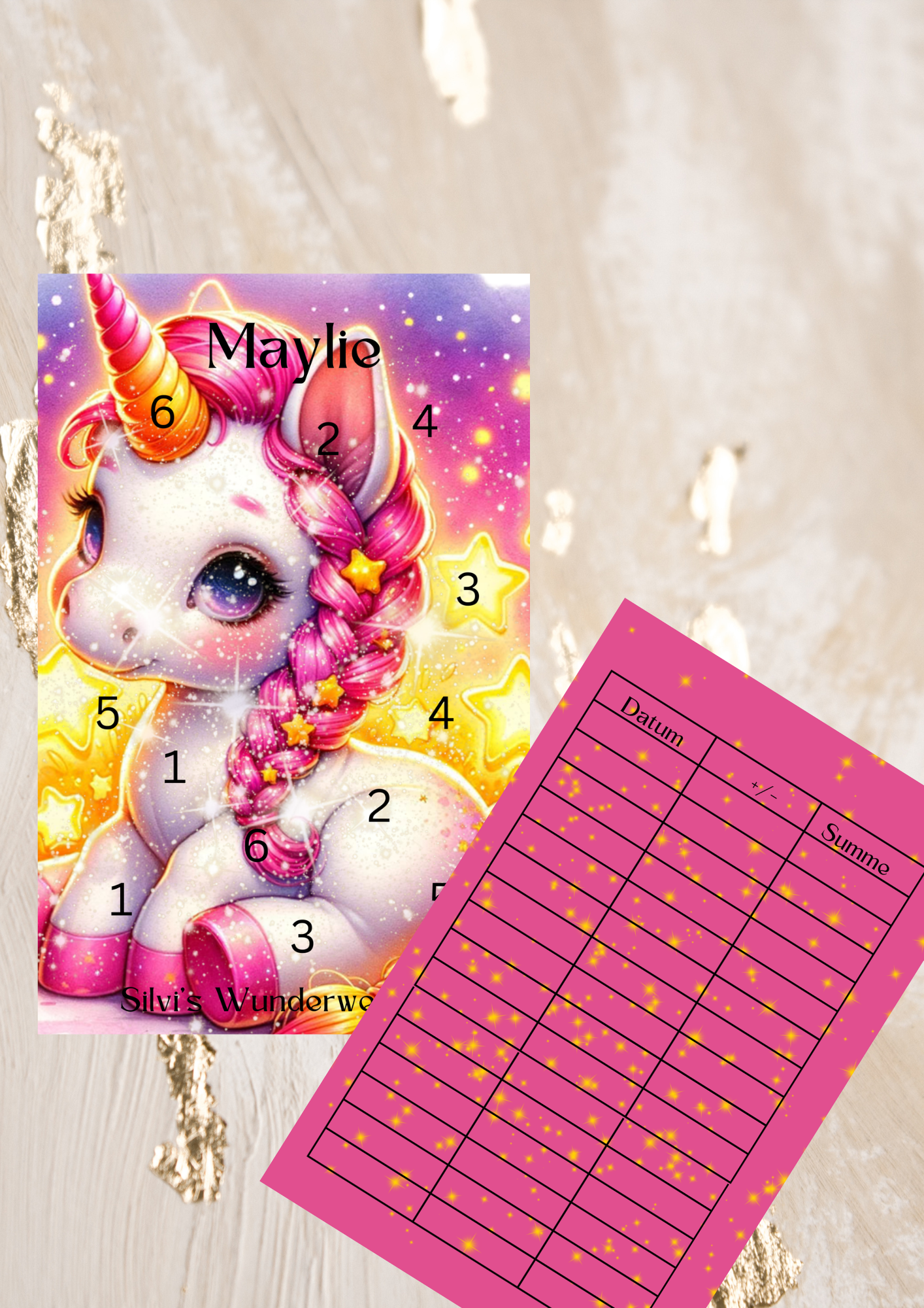 Einhorn Challenges Set oder Einzelt