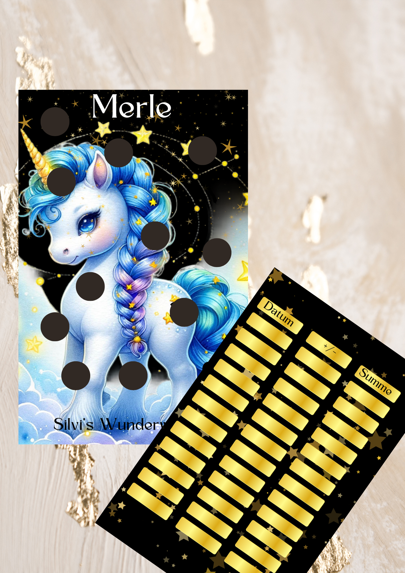 Einhorn Challenges Set oder Einzelt