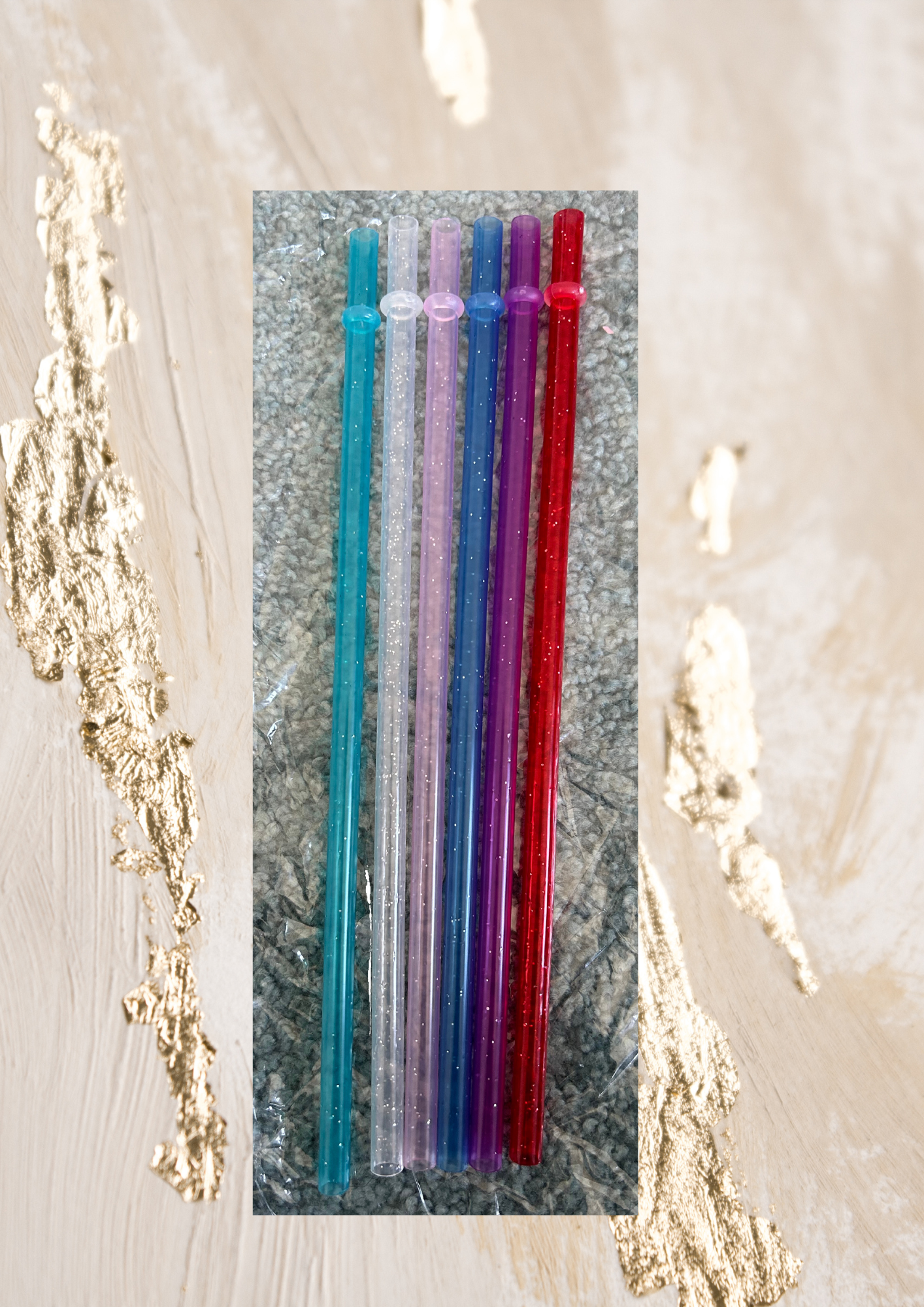 Glitzer Srohalme Tumbler