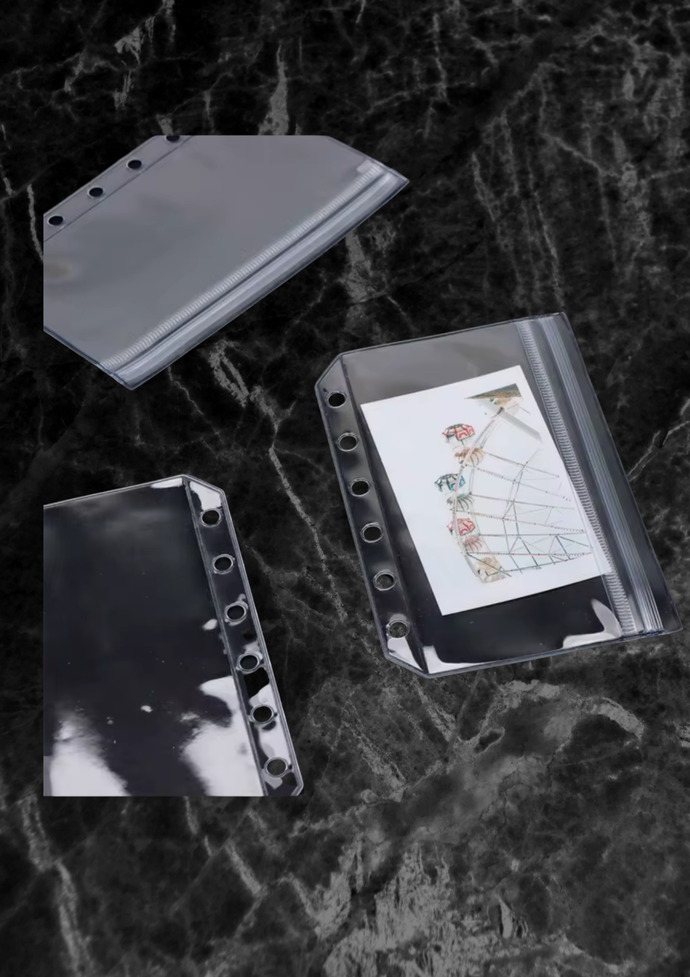 A6 Und A7 Zipphüllen 2 Fächer